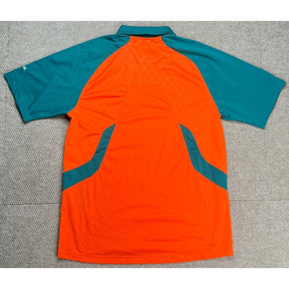 Reebok NFL‎ Embroidered Miami Dophins Golf Polo Shirt Size Large - Picture 9 of 9